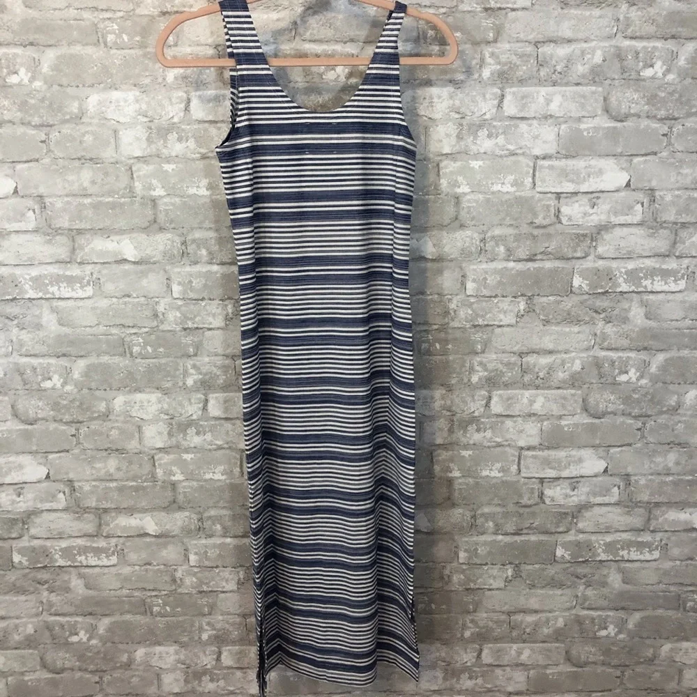 Lysse Mulholland Blue Striped  Dress - Picture 7 of 9